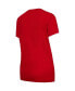 ფოტო #2 პროდუქტის Women's Red, Black Chicago Bulls Arctic T-shirt and Flannel Pants Sleep Set