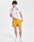 Фото #1 товара Men's Regular-Fit Solid 5" Drawstring Shorts, Created for Macy's