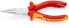 KNIPEX 25 06 160 T - Needle-nose pliers - 2.5 mm - 5 cm - Chromium-vanadium steel - Red/Orange - 16 cm