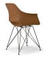 Set of 2 Alora Retro Modern Arm Chair with Steel Legs