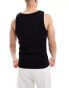 ASOS DESIGN 5 pack muscle rib vest in multiple colours