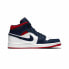 Фото #2 товара Кроссовки Nike Air Jordan 1 Mid SE USA (Белый, Синий)
