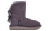 UGG Classic Short Cuffed Bow 加绒雪地靴 女款 紫灰 / Ботинки UGG Classic Short Cuffed Bow 1112501-NHT