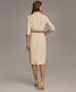 Фото #2 товара Women's Belted Midi Jacket Dress