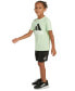 ფოტო #4 პროდუქტის Toddler & Little Boys 2-Pc. Logo Graphic T-Shirt & French Terry Cargo Shorts Set