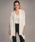 ფოტო #1 პროდუქტის Women's Long-Sleeve Drape-Front Cardigan