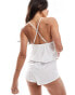 Фото #3 товара Boux Avenue dobby heart cami pyjama set in ivory