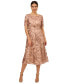 Women's Sequined Embroidered Midi Dress