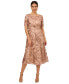 ფოტო #1 პროდუქტის Women's Sequined Embroidered Midi Dress