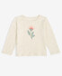 Фото #6 товара Baby Girls Long-Sleeve Fly Floral Graphic T-Shirt, Created for Macy's