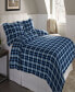 Фото #1 товара Ashby Plaid Superior Weight Cotton Flannel Duvet Cover Set, Full/Queen