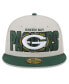 ფოტო #3 პროდუქტის Men's Stone, Green Green Bay Packers 2023 NFL Draft On Stage 59FIFTY Fitted Hat