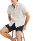 Men's Slim Fit Navtech Floral Print Short Sleeve Button-Front Shirt