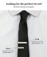 Фото #4 товара Men's Solid Tie & 1-1/2" Tie Bar Set