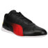Puma Ferrari RCat Lace Up Mens Black Sneakers Casual Shoes 306768-01