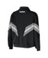 ფოტო #5 პროდუქტის Women's Black Las Vegas Raiders Yarn Dye Stripe Full-Zip Jacket