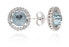 Фото #1 товара Серьги Macy's Ruby Diamond Square Stud.