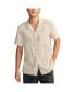 Фото #1 товара Рубашка мужская Lucky Brand с короткими рукавами и кемп-воротником Patchwork Double Weave