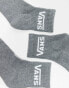 Vans 3 pack classic half crew socks in grey