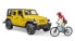 Фото #8 товара Игрушечный транспорт Bruder Jeep Wrangler Unlimited Rubicon с горным велосипедом и фигуркой велосипедиста