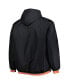 Фото #2 товара Куртка мужская с капюшоном на молнии JH Design San Francisco Giants черного цвета велюровая