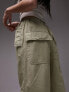 Фото #7 товара Topshop balloon parachute linen trouser in sage