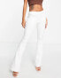 Фото #1 товара River Island scuba flare trouser in white