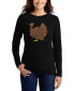 ფოტო #1 პროდუქტის Women's Thanksgiving Word Art Long Sleeve T-shirt