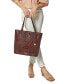 Ezra Melbourne Large Embossed Leather Tote