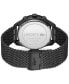 Фото #3 товара Наручные часы Ed Hardy Men's Black Textured Silicone Strap Watch 48mm.