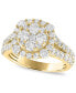 ფოტო #1 პროდუქტის Diamond Cluster Engagement Ring (2 ct. t.w.) in 14k White or Yellow Gold