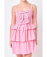 Women's Ruffle tiered Mini Dress with Ties