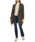 ფოტო #7 პროდუქტის Womens Asymmetrical Belted Wrap Coat, Created for Macys