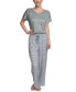 ფოტო #12 პროდუქტის Women's Relaxed Butter-Knit Short Sleeve Pajama Set
