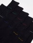 Фото #4 товара GANT 6 pack socks with logo in black