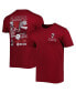 ფოტო #1 პროდუქტის Men's Crimson Alabama Crimson Tide Vintage-Inspired Through the Years 2-Hit T-shirt