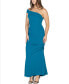 ფოტო #3 პროდუქტის Women's Party One Shoulder Rouched Maxi Dress