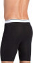 Фото #3 товара Jockey 170424 Mens Pouch Athletic Midway Boxer Briefs 2-Pack Black Size Small