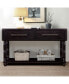 Imitation Crocodile Skin Sofa Table, 54" Pine Console