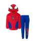 Фото #1 товара Boys Spider-Man Avengers Fleece Cosplay Pullover Hoodie and Jogger Pants Outfit Set to (2T - 18-20)