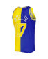 Men's Chris Mullin Royal and Gold Golden State Warriors Hardwood Classics 1993-94 Split Swingman Jersey