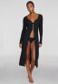 ფოტო #1 პროდუქტის Women's The Long Button Cardigan - Modal Silk Rib