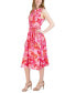 Фото #3 товара Платье женское Donna Ricco с цветочным принтом Fit & Flare