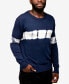 Фото #4 товара Men's Horizontal Tie Dye Crew Neck Sweater