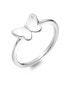 Charming silver ring with a butterfly Flutter DR254