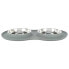 ფოტო #2 პროდუქტის TRIXIE Silicone/Stainless Steel Feeder Set 0.3 L Bowl