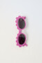 Wavy resin sunglasses