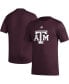 Men's Maroon Texas A&M Aggies Basics Secondary Pre-Game AEROREADY T-shirt