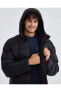 M Outerwear Padded Jacket Erkek Siyah Mont S232031-001