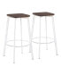 Фото #1 товара Clara Square Bar Stool, Set of 2